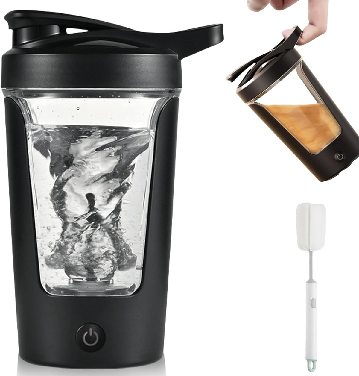 Electric Protein Shaker, 450 ml, USB Rechargeable Automatic Mixer, BPA Free