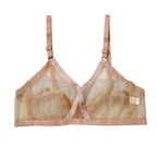 Padded & Non-Wired Full Net Transparent Bras