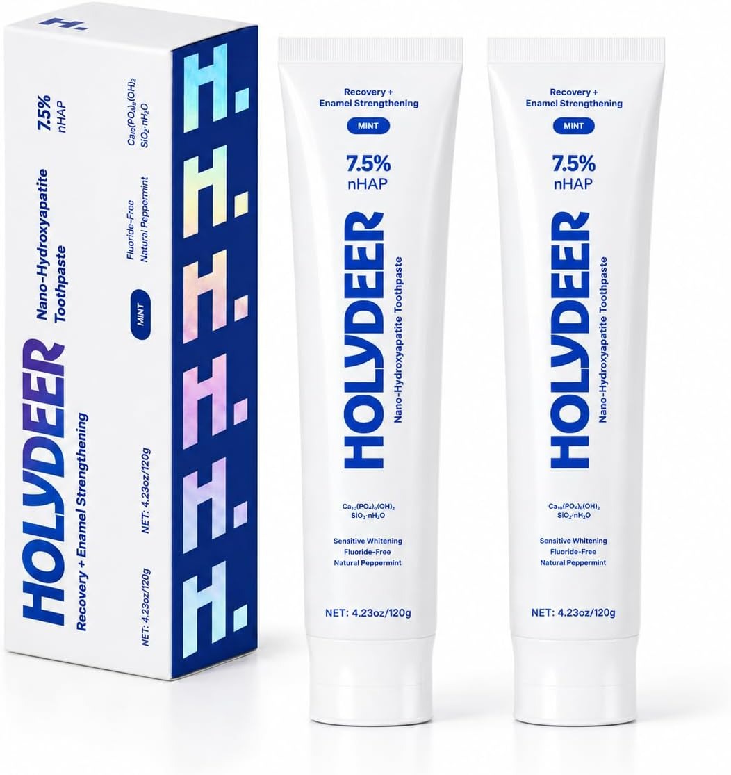 Holydeer 7.5% nHAP toothpaste, made simple.