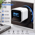 100W Smart Display AI Fast Charger – Universal USB-C Fast Charging Adapter for Android, iPhone & More
