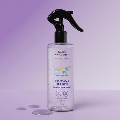 Rosemary Water Spray For Hair Growth & Hair Thickness With Rice Water |100% Natural Extract