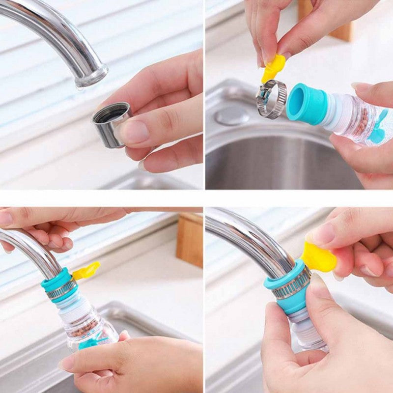 Fan Water Saving Tap, 360˚ Degree Rotatable Water Saving Tap, Durable Faucet Filter Nozzle, Tap Aerator Diffuse Faucet Nozzle Filter Adapter